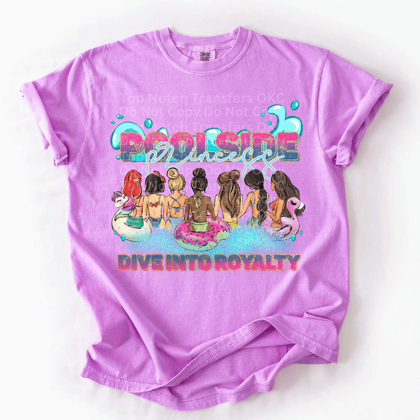 Pool Side Princess DTF Transfer