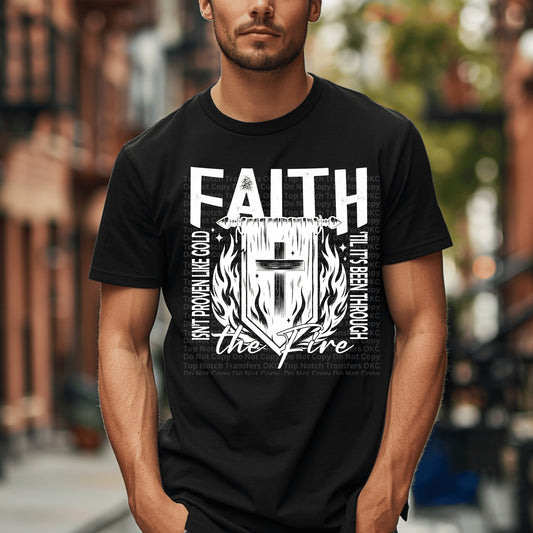 Faith Isn’t Proven white DTF Transfer