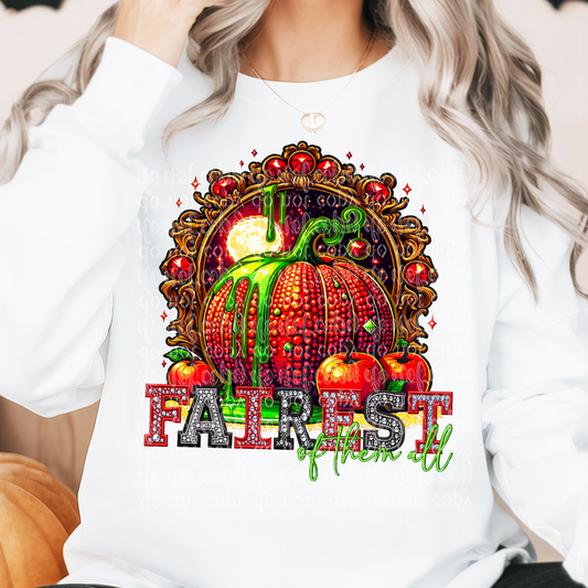 Fairest of them all Fairytale Pumpkin DTF Transfer