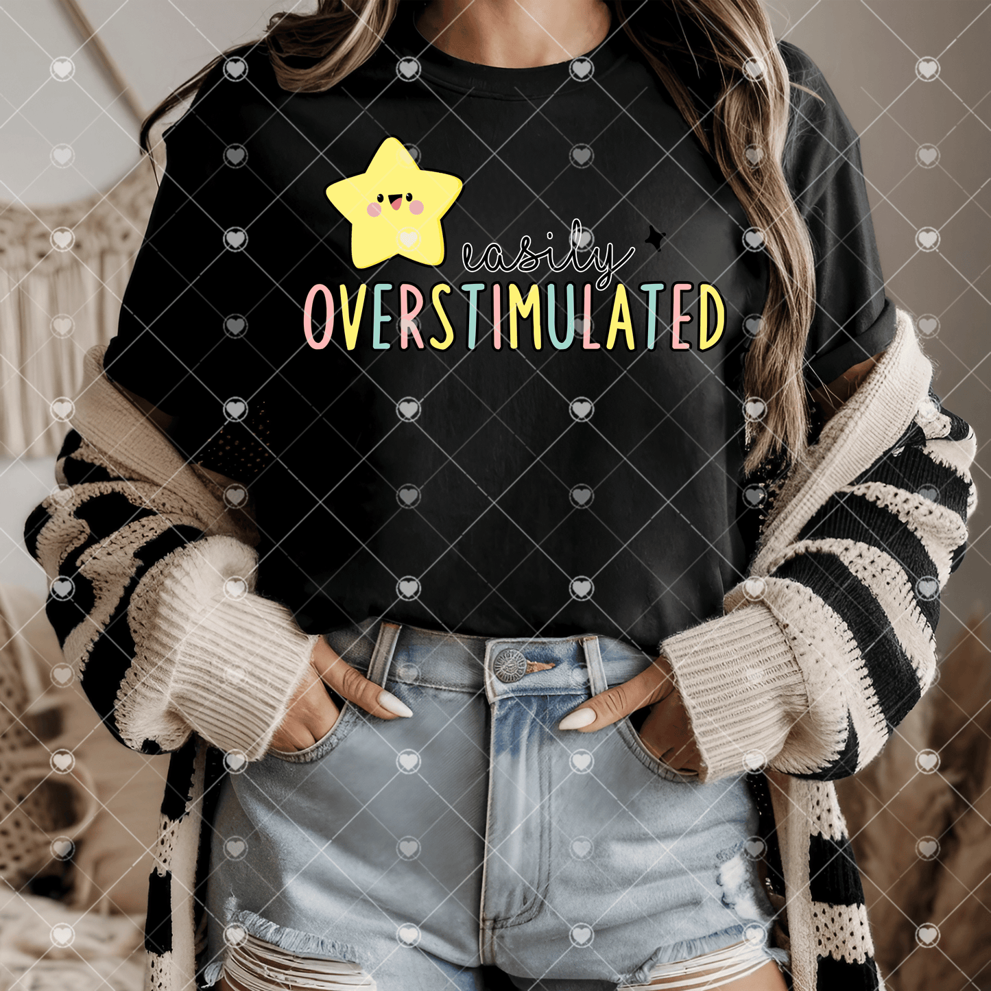 Easily Overstimulated DTF Transfer