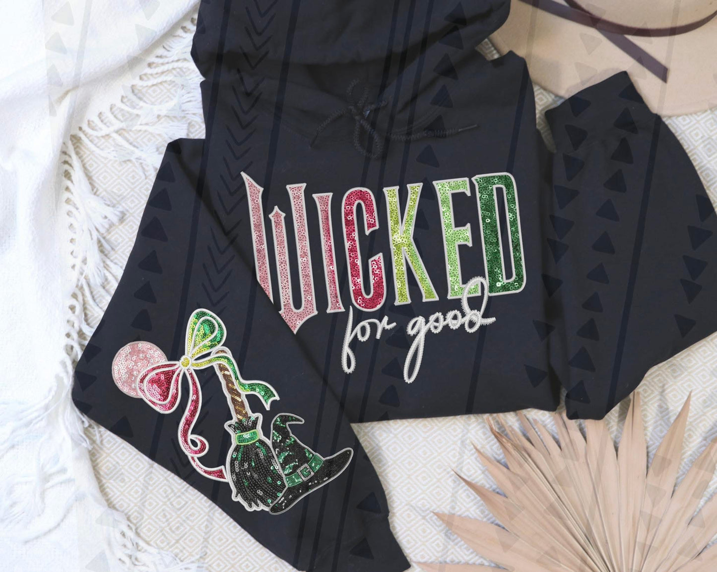 Wicked for good *Optional long sleeve design* DTF Transfer