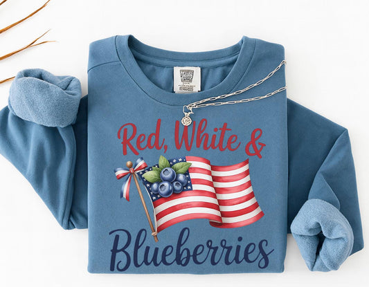 Red, White & Blueberries DTF Transfer
