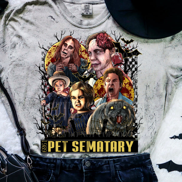 Pet Sematary *Optional long sleeve design* DTF Transfer