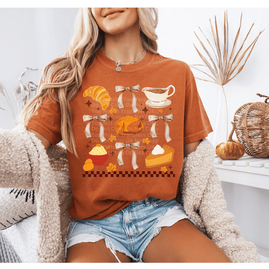 Thanksgiving & Bows DTF Transfer