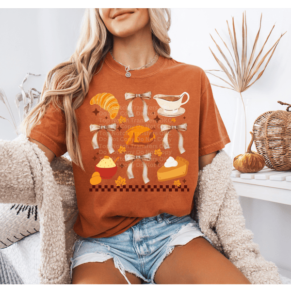 Thanksgiving & Bows DTF Transfer