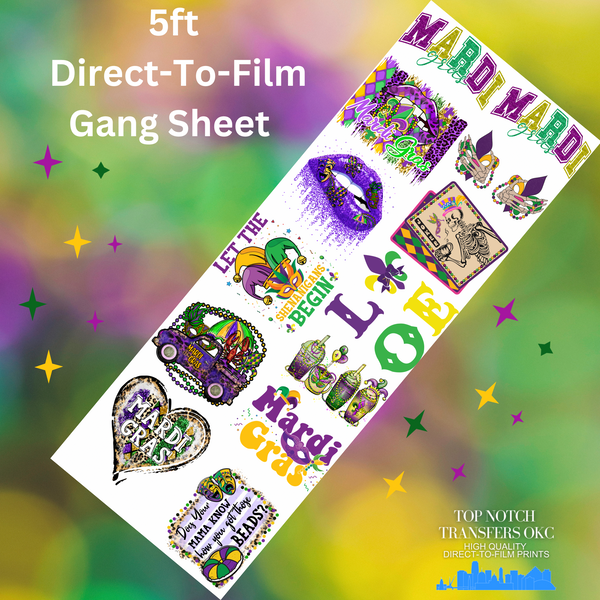 60” Mardi Gras Gang Sheet 3