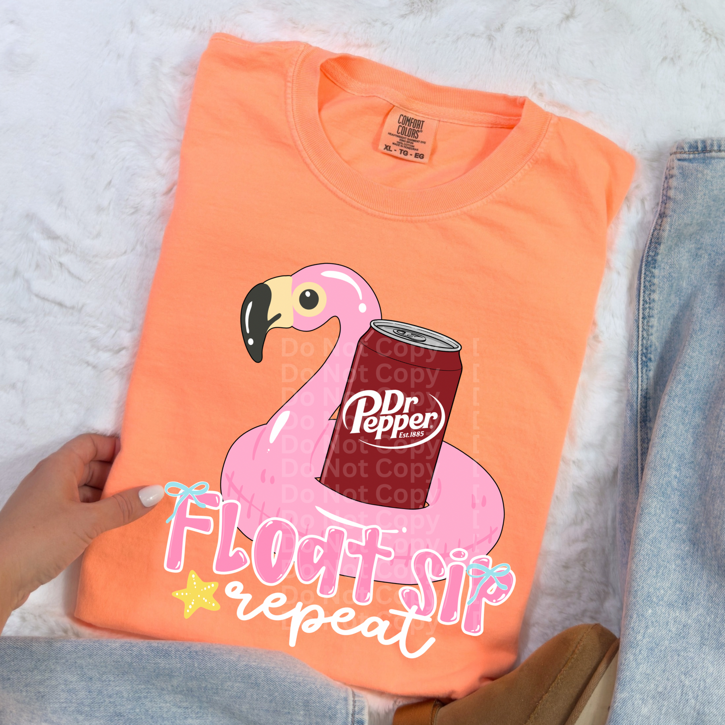 Float Sip Repeat DTF Transfer
