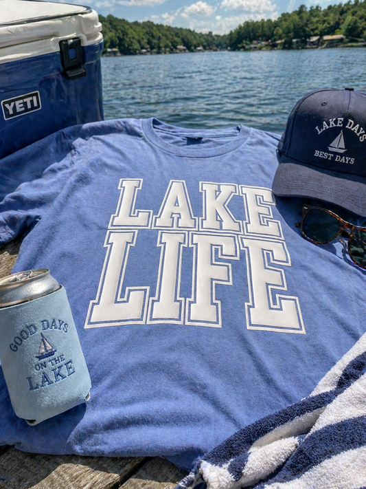 Lake Life 3D Puff Transfer Light Lavender