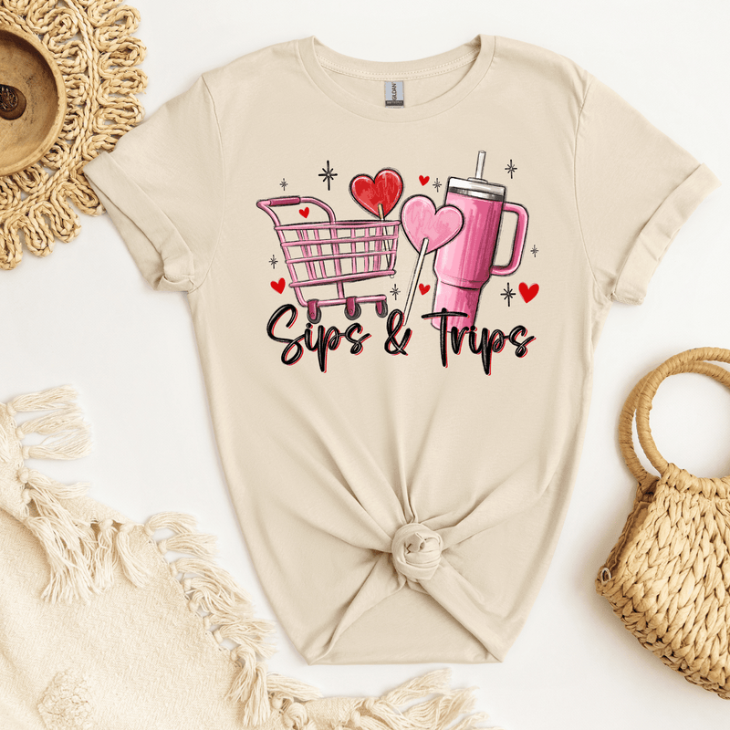 Sips & Trips DTF Transfer