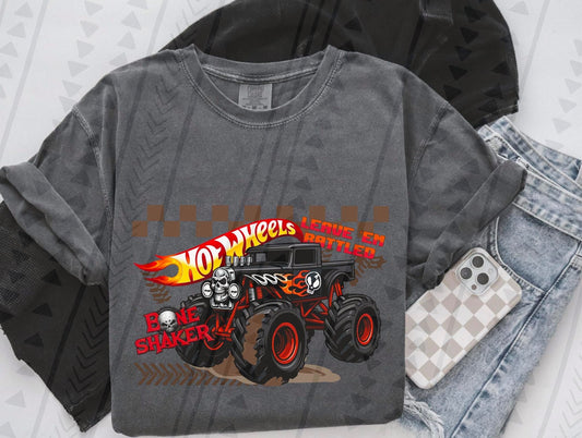 HW Bones Monster Truck DTF Transfer