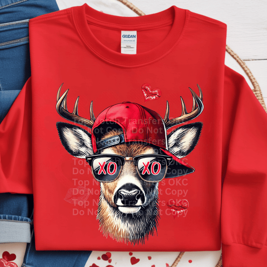 Deer w/ XOXO Glasses DTF Transfer