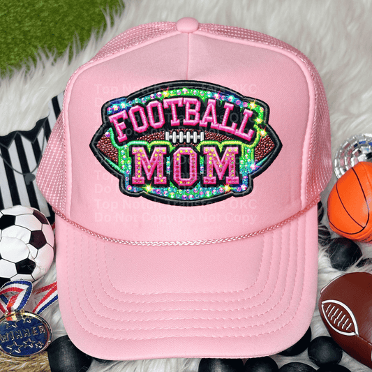 Football Mom Faux Patch DTF Transfer