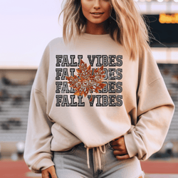 *Faux Rhinestone Fall Vibes DTF Transfer