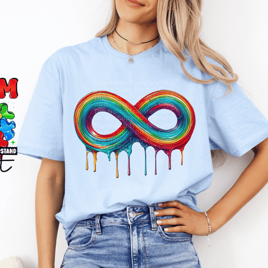 Autism Awareness Infinity DTF Transfer