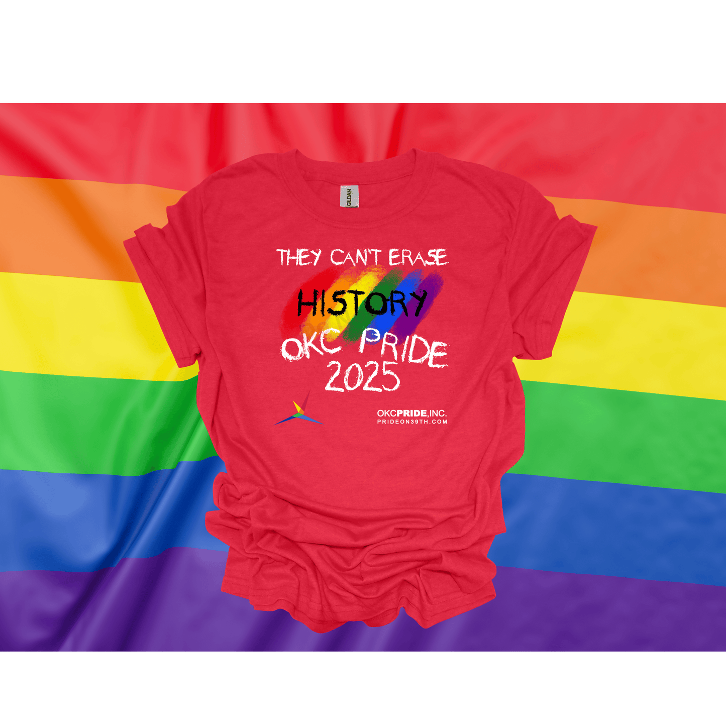 2025 OKC Pride T-Shirt- They Can’t Erase History