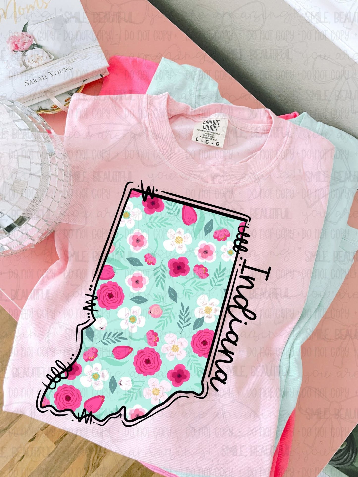 Floral States DTF Transfer