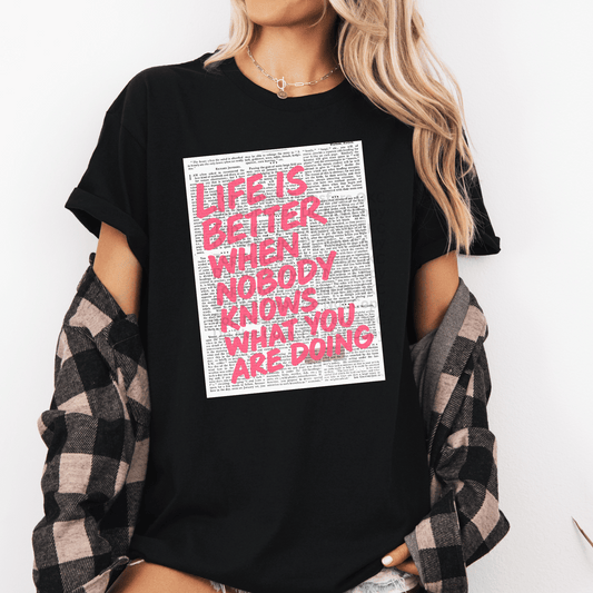 Newspaper- Life Is Better When DTF Transfer