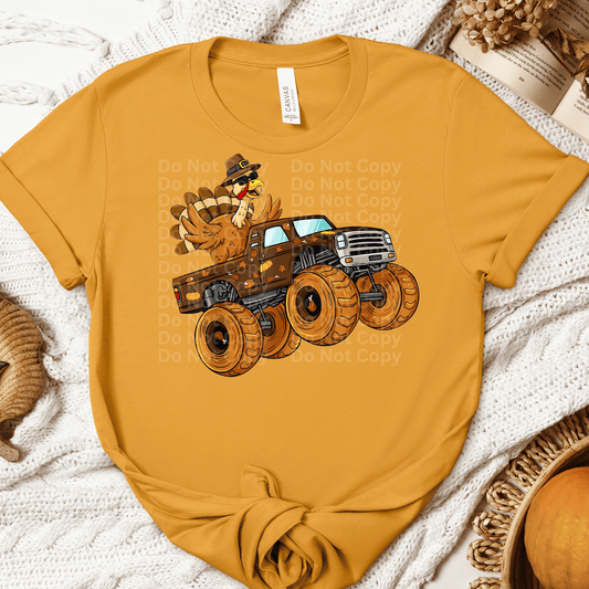 Monster Truck Turkey DTF Transfer