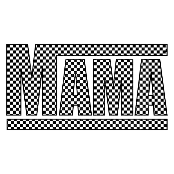 Checkered Mama DTF Transfer