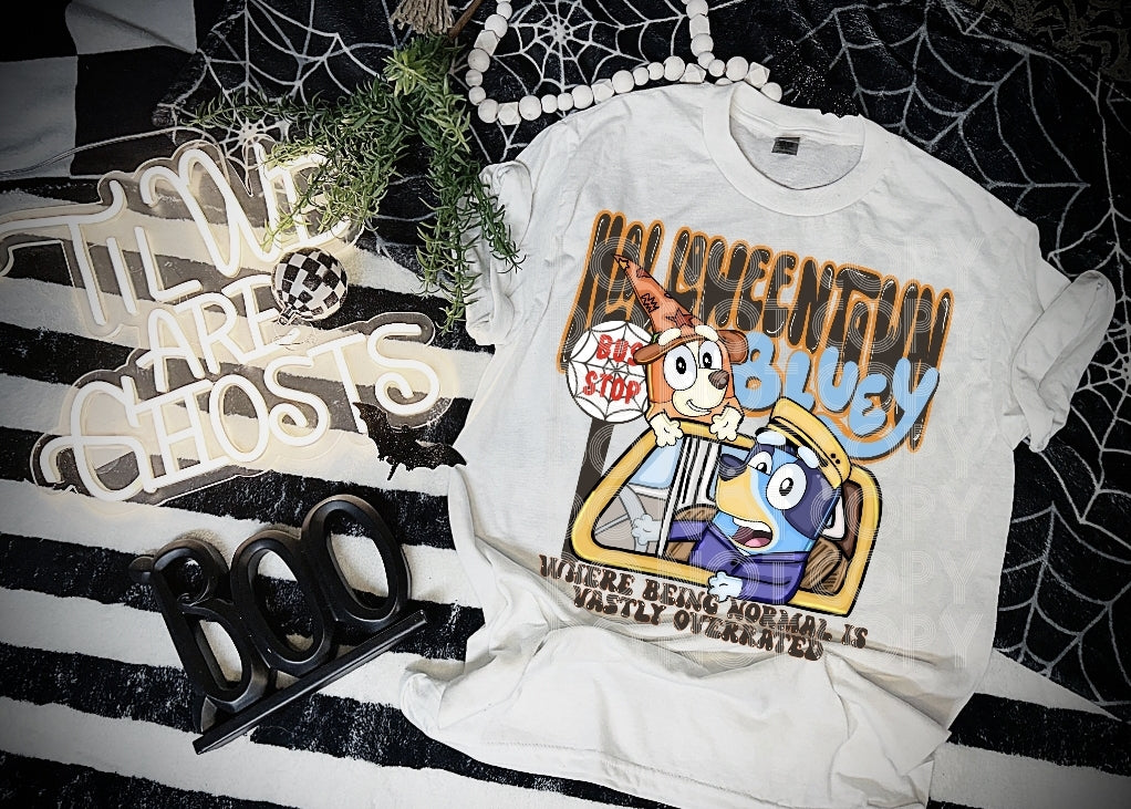 Halloweentown Blue Heeler DTF Transfer