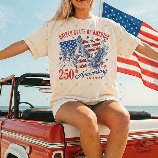 250 Year Anniversary DTF Transfers