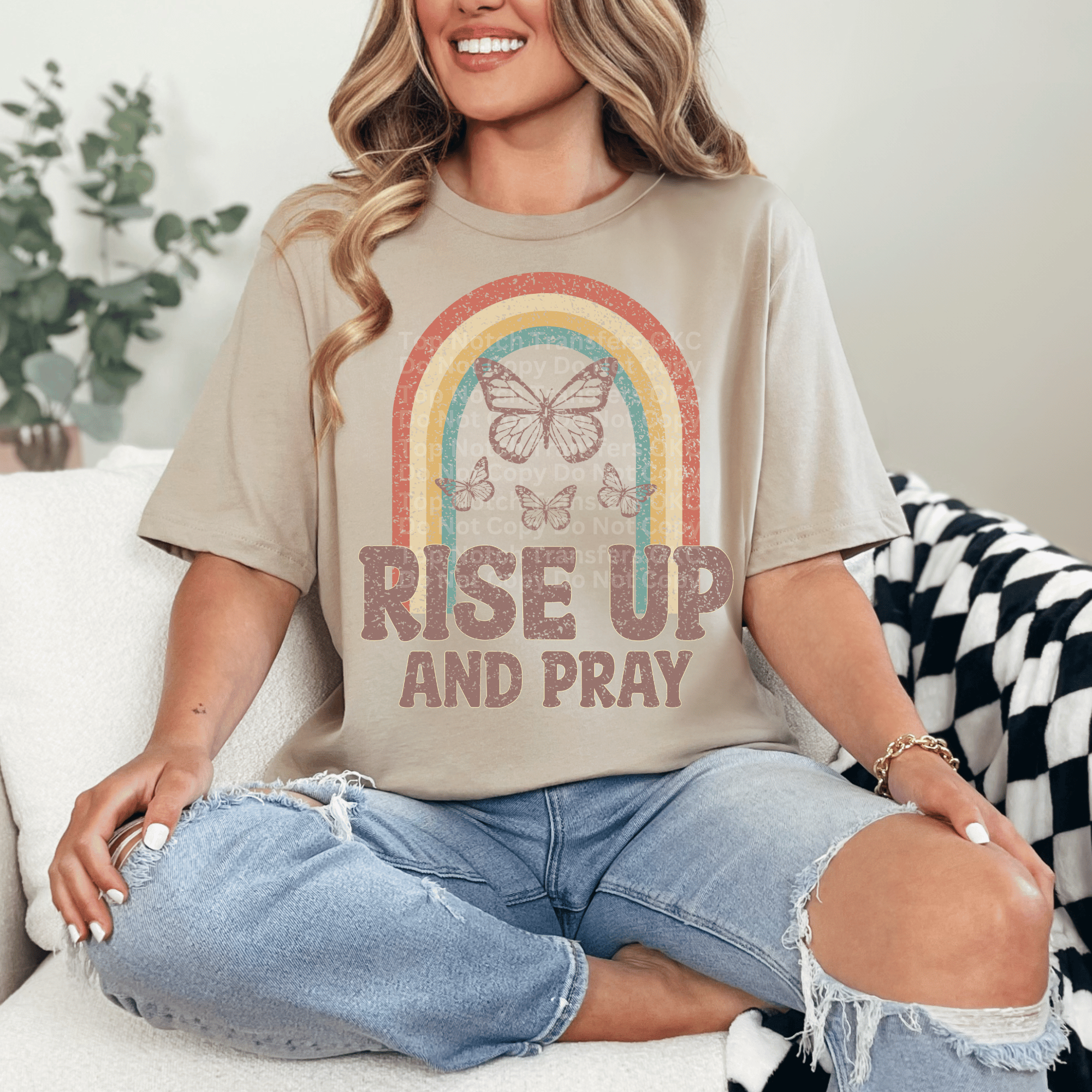 Early Rise Transfers Rise Up & Pray DTF Transfer – Top Notch Transfers OKC