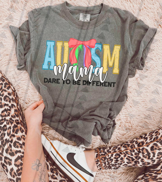 Autism Mama Dare To Be Different DTF Transfer