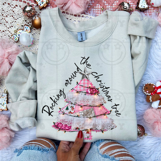 Rocking Around The Christmas Tree DTF Transfer