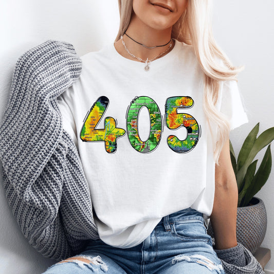 405 Weather Map Radar DTF Transfer