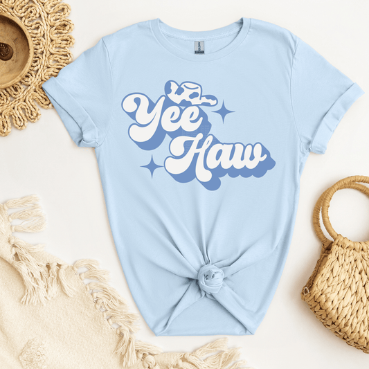 Yee Haw Blue DTF Transfer