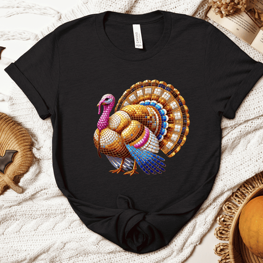 Disco Turkey DTF Transfer