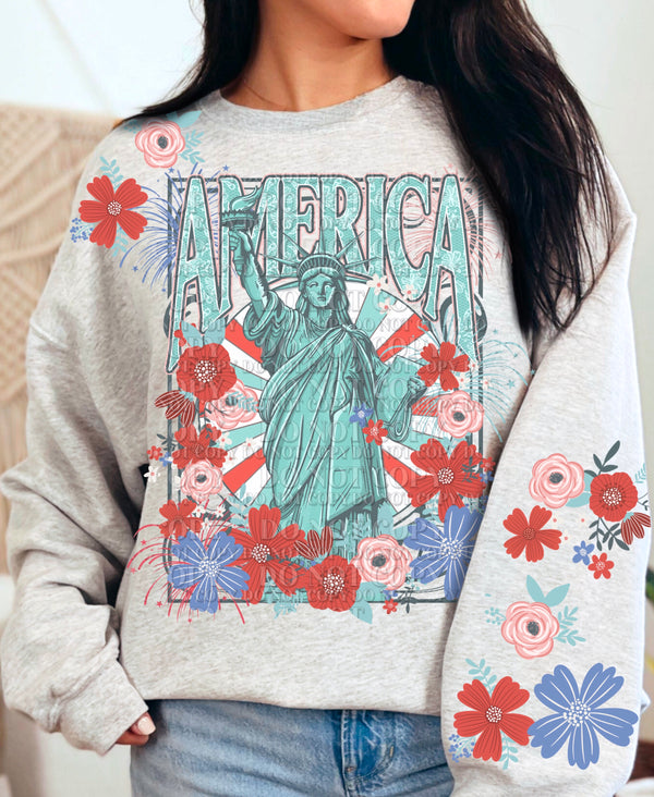 America Statue of Liberty DTF Transfer