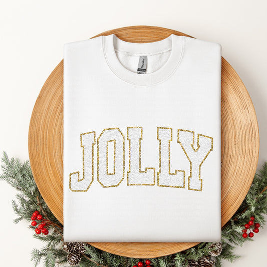 Jolly White with Gold Lining DTF Transfer
