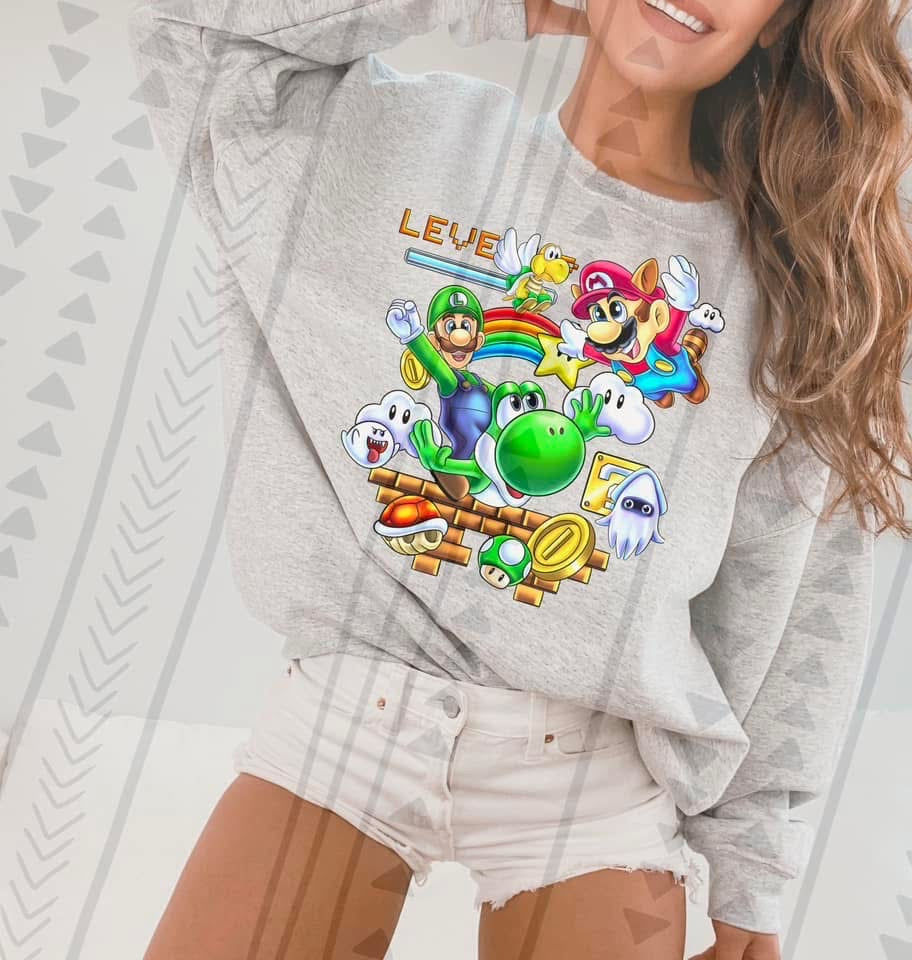 Mario & Luigi DTF Transfer