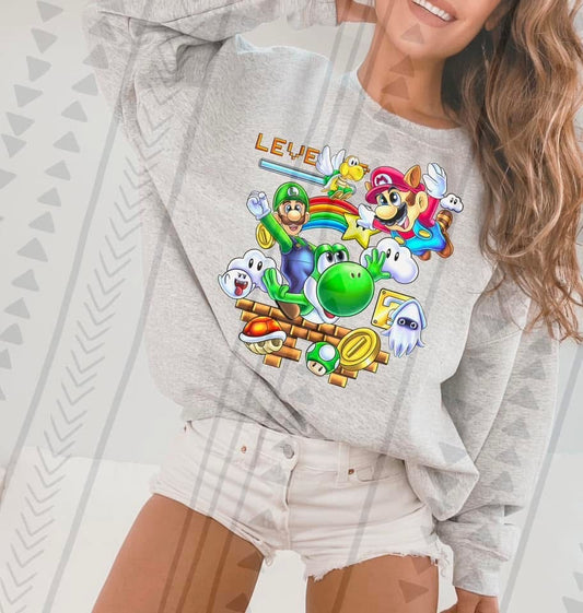 Mario & Luigi DTF Transfer