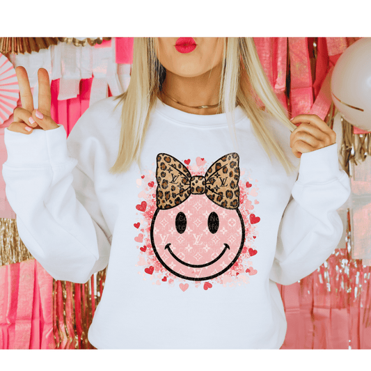 Bougie Smiley w/ Bow DTF Transfer