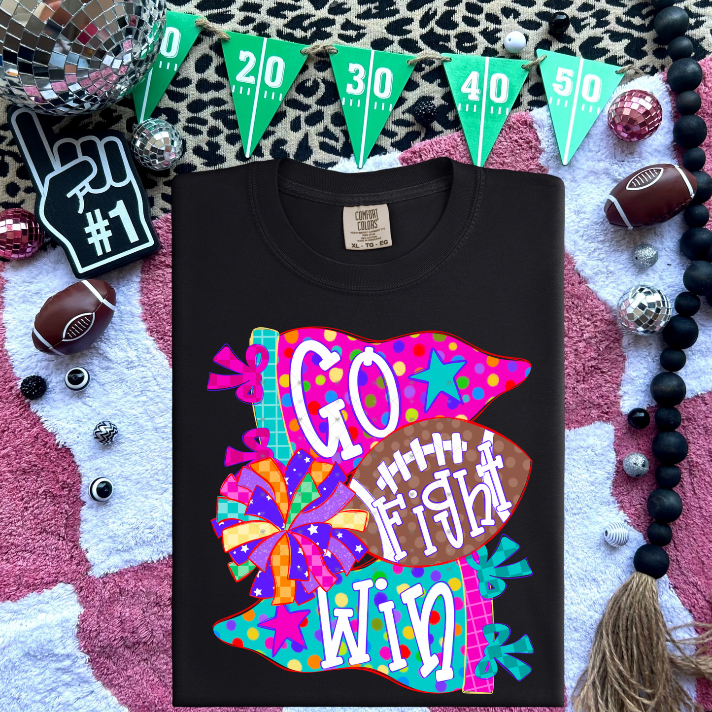 Go. Fight. Win. DTF Transfer