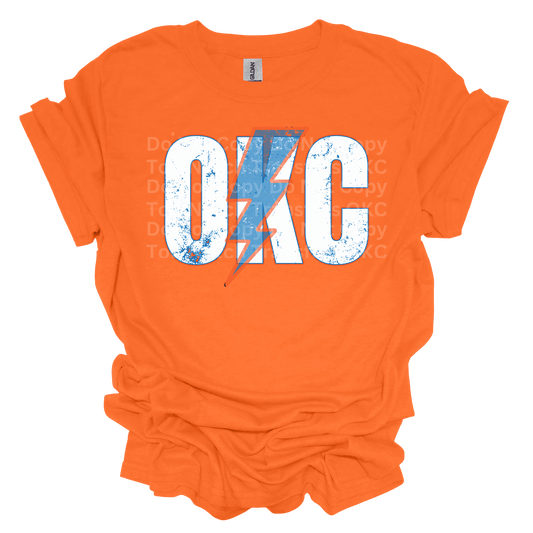 OKC Distressed DTF Transfer
