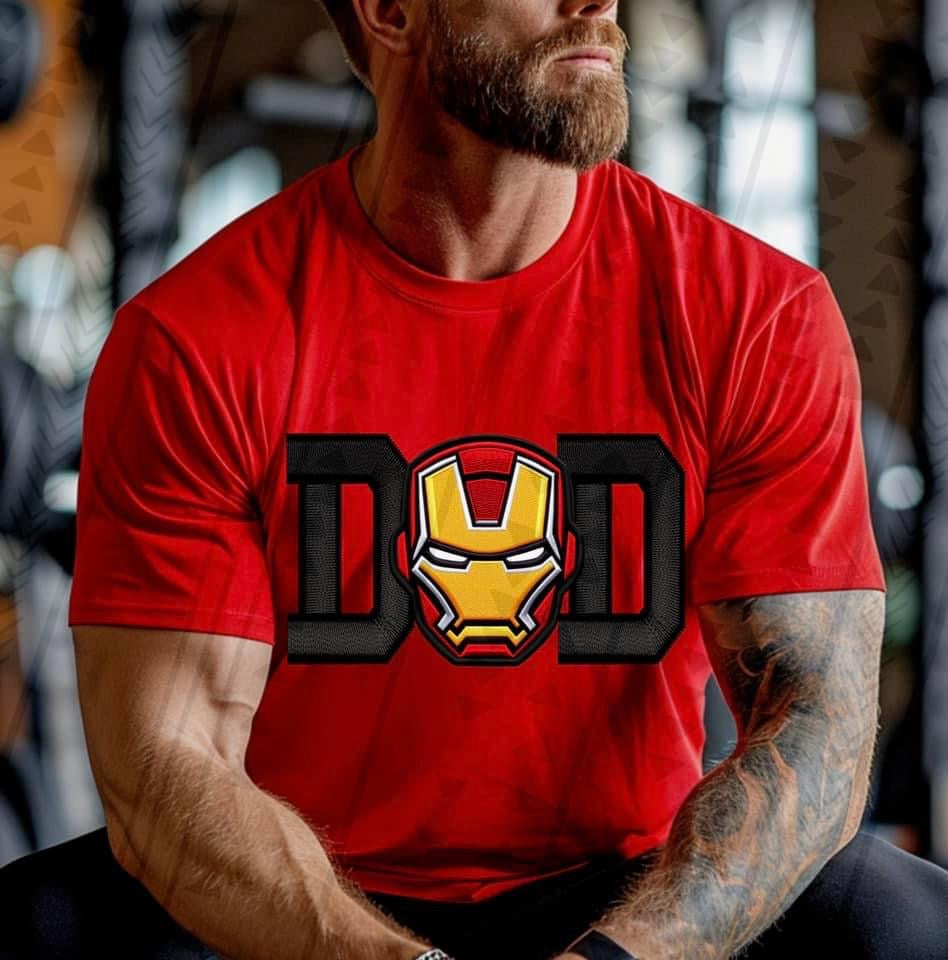 DAD-IM Black Faux Embroidery DTF Transfer