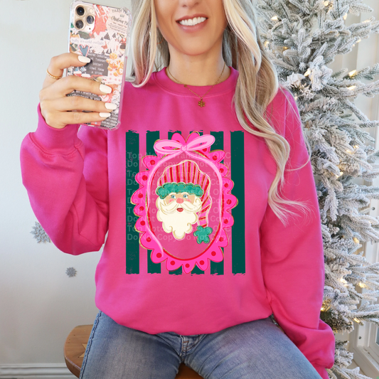 Santa in Frame DTF Transfer