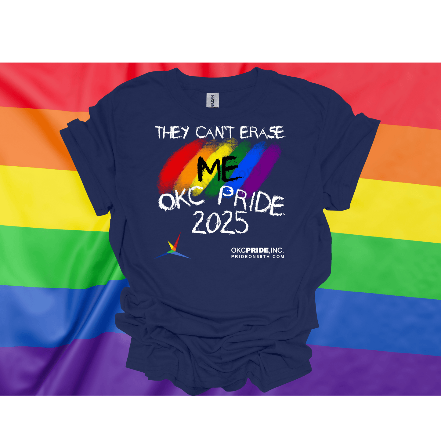 2025 OKC Pride T-Shirt- They Can’t Erase Me