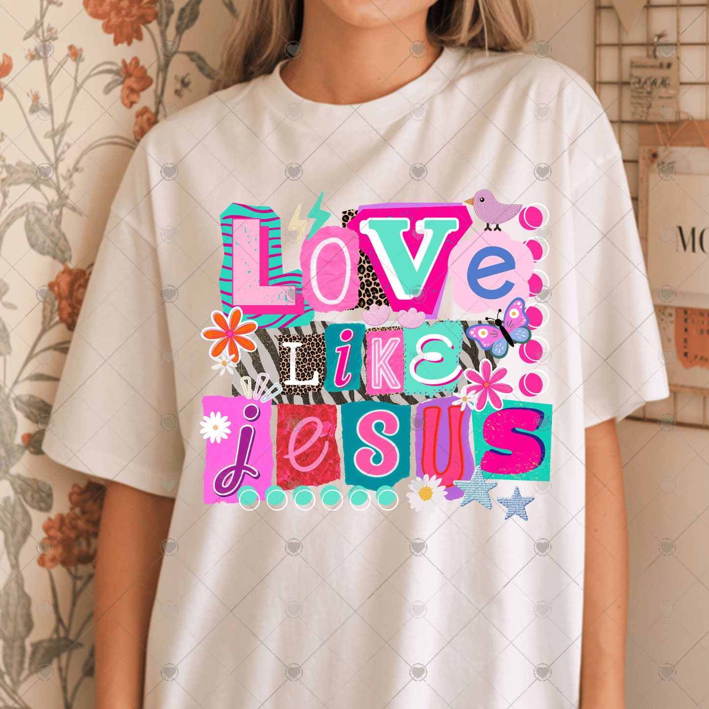 Love Like Jesus DTF Transfer