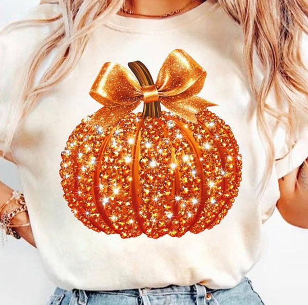 Sparkle Pumpkin DTF Transfer