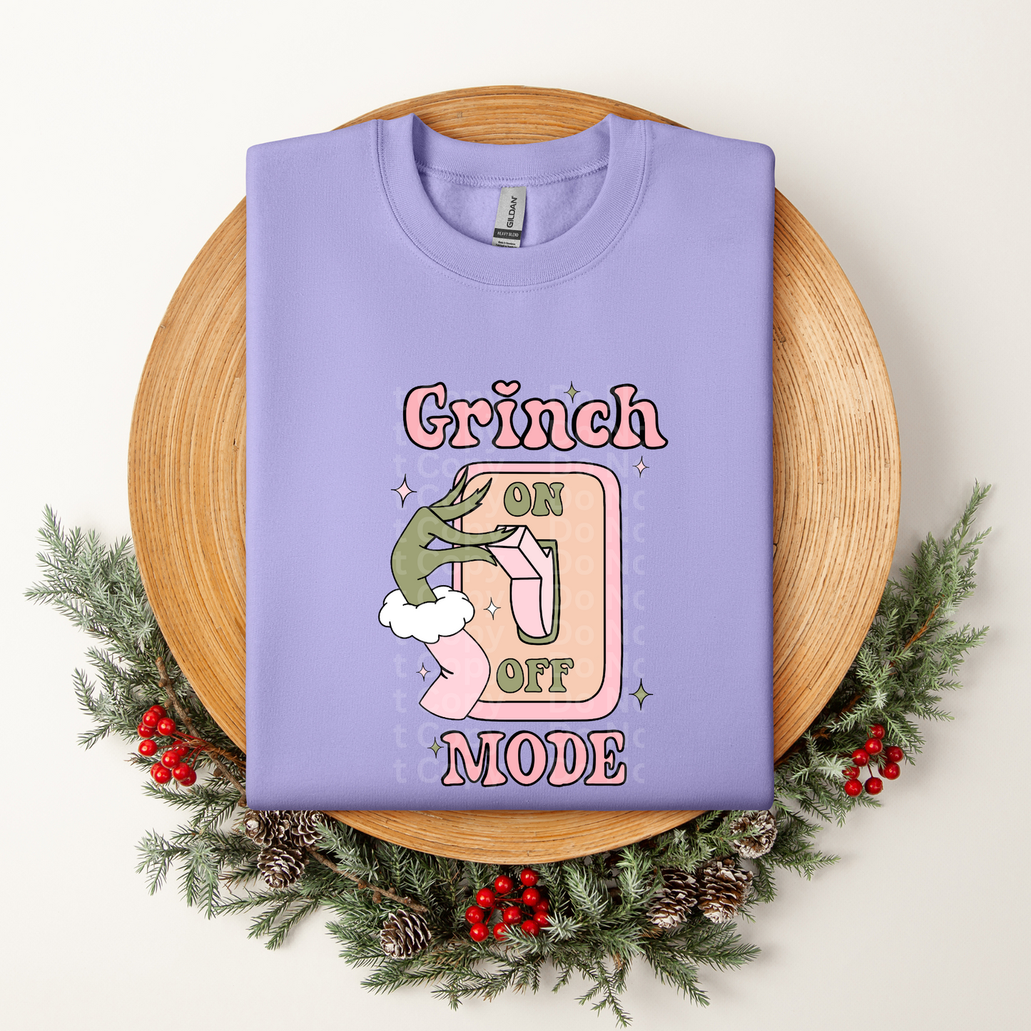 Pink Grinc* Mode DTF Transfer