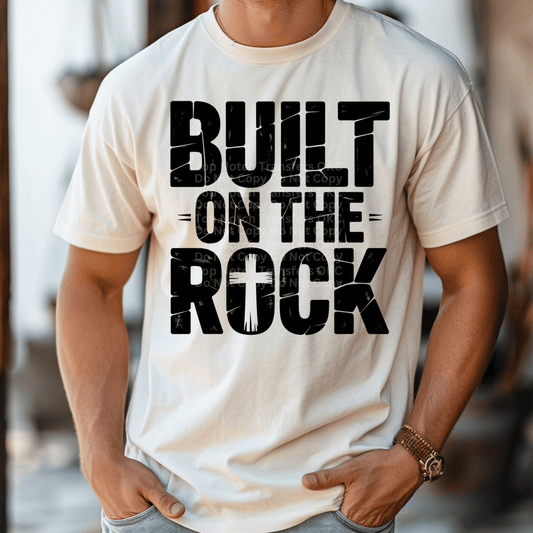 Built On The Rock DTF Transfer