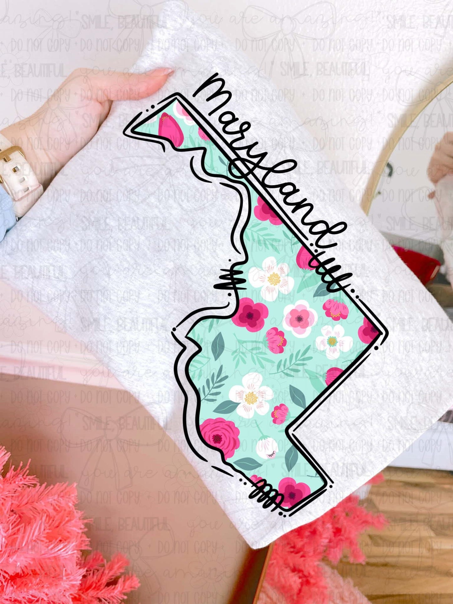 Floral States DTF Transfer