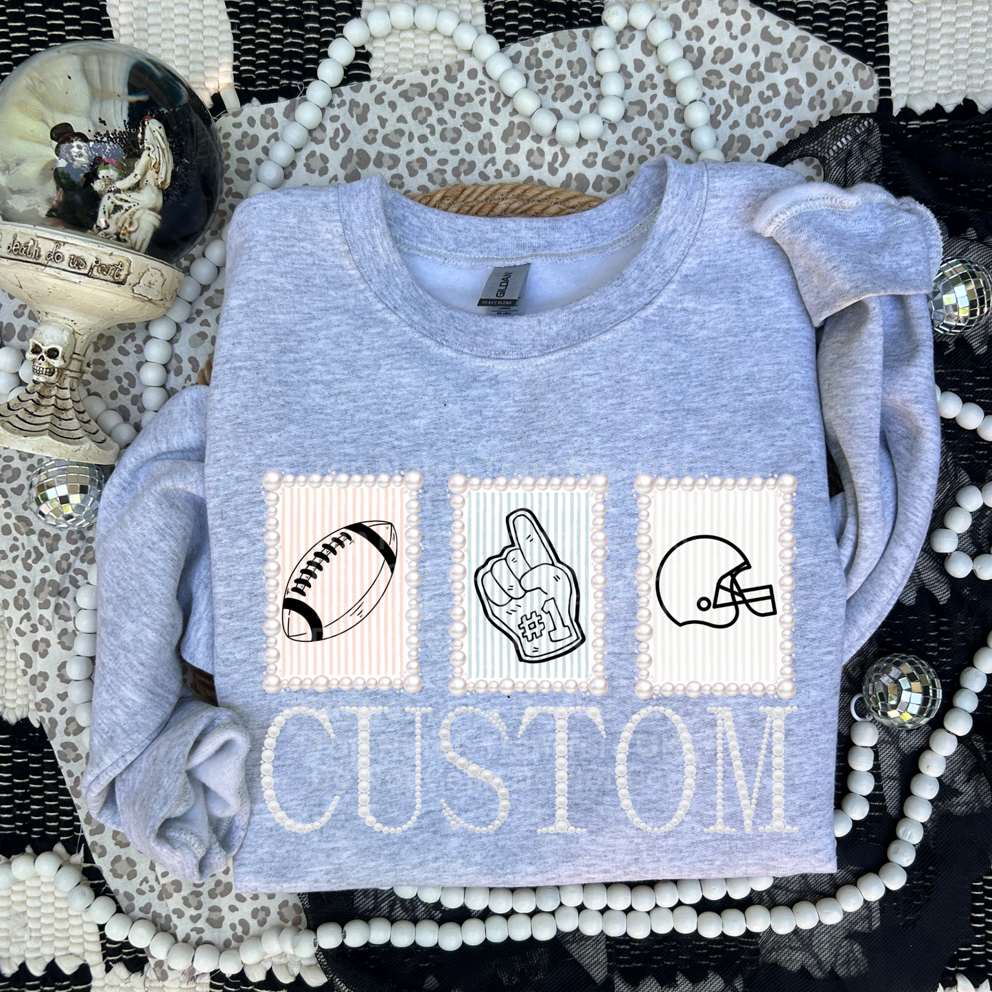 Custom- Mascot Pearl Preppy DTF Transfer (*Leave Mascot in Checkout Notes.)