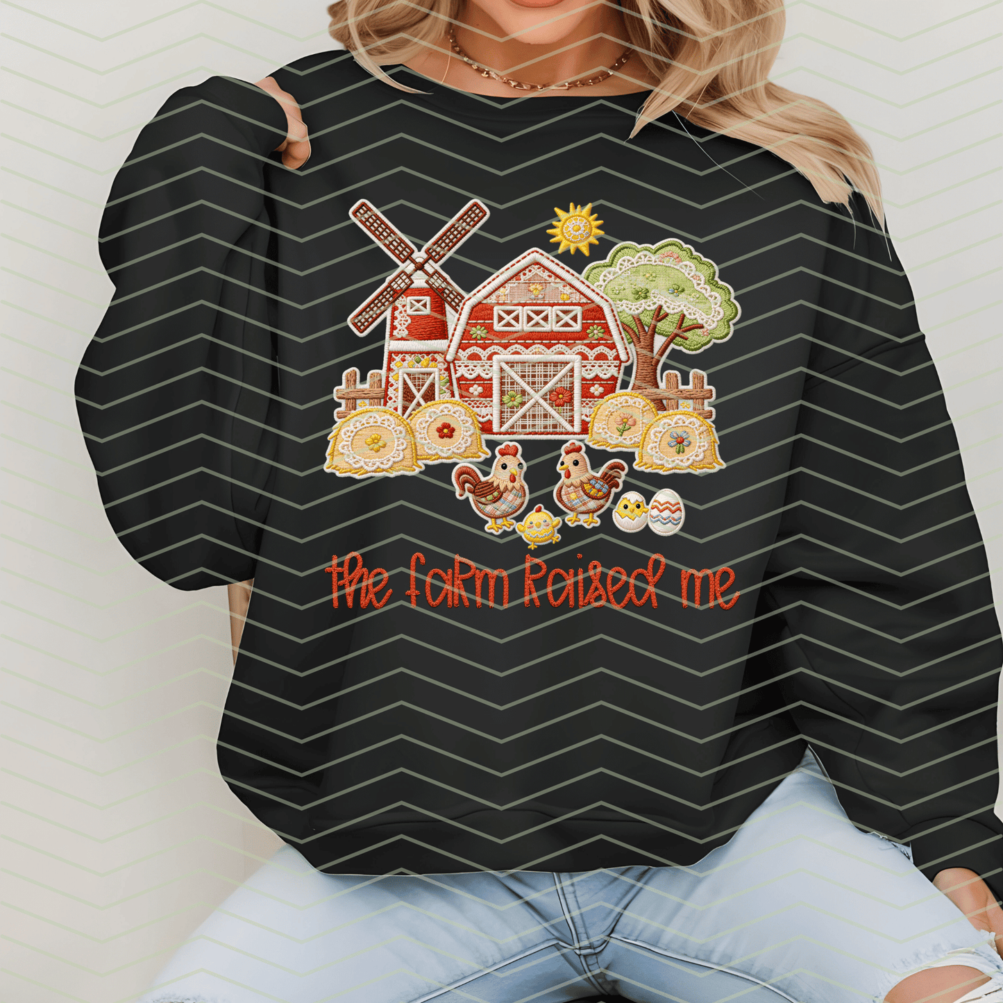 The Farm Raised Me DTF Transfer