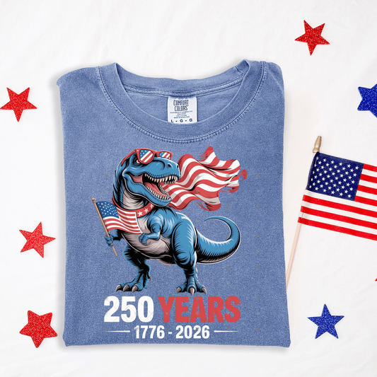 250 Years Dino DTF Transfer