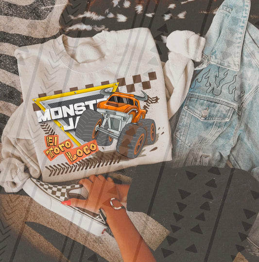 Monster J Toro Loco DTF Transfer